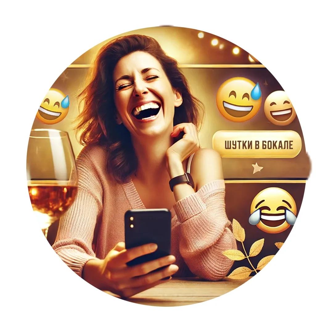 Иконка Канал Шутки в бокале — портал Max