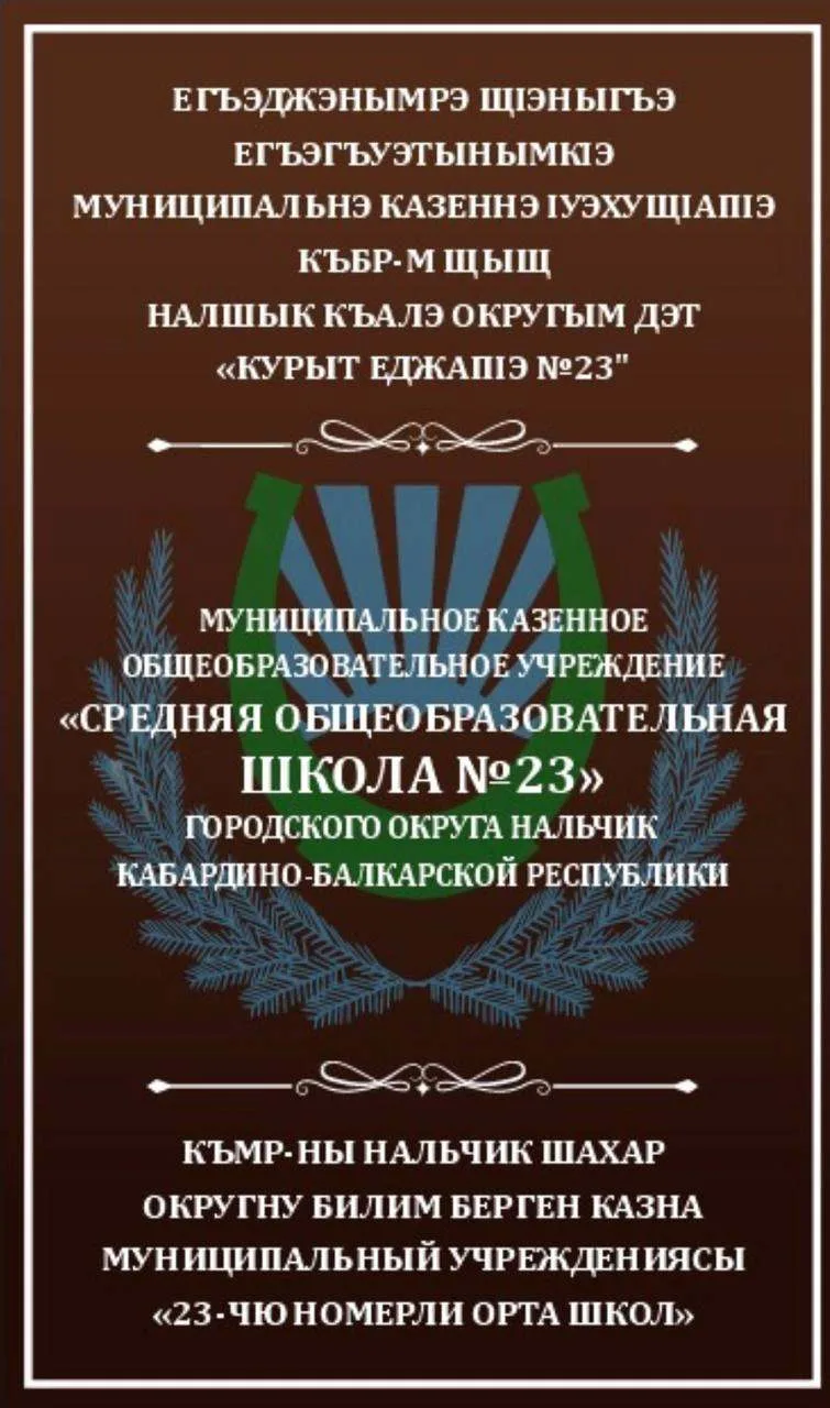 МКОУ "СОШ №23" г.о.Нальчик КБР — Канал Макс рейтинг МКОУ "СОШ №23" г.о.Нальчик КБР
