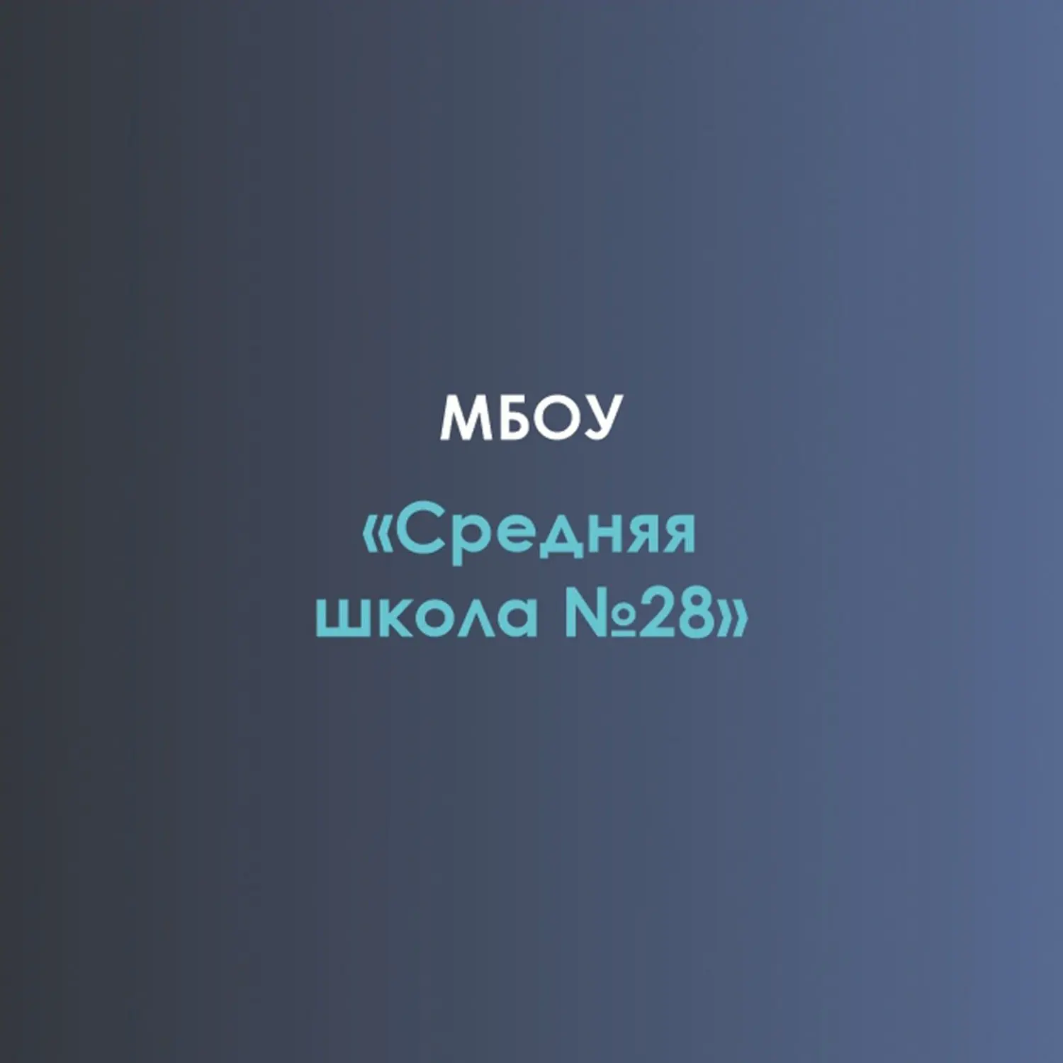 Иконка Канал МБОУ "Средняя школа №28" — портал Max